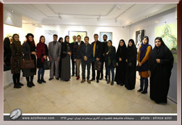 گزارش تصویری از مراسم افتتاحیه نمایشگاه نقاشیخط "فاطمیه" در گالری برسام تهران به مناسبت ایام شهادت حضرت زهرا سلام الله علیها