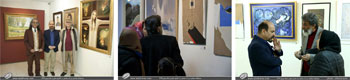 گزارش تصویری از گشایش نمایشگاه آثار نقاشان بزرگ معاصر ایران به یادمان مرتضی ممیز در گالری نقش و خط - بهمن 1396